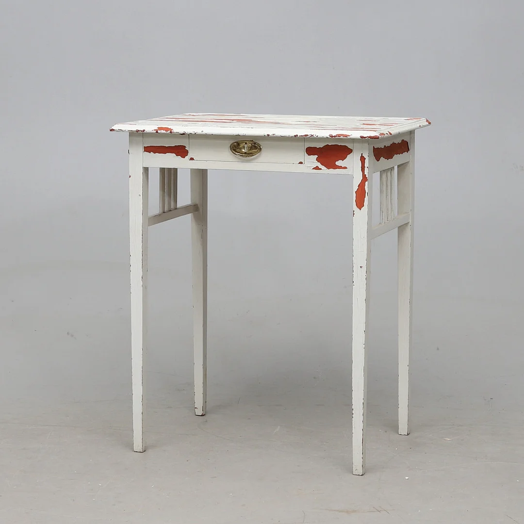 BORD MED LÅDA, bemålat trä, Jugend, tidigt 1900-tal. — Tables — Gomér & Andersson Norrköping