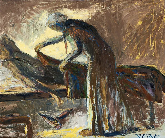 RUNE SIGVARD (1907-1943), Sonen, signerad och daterad Rune Sigvard -37, olja på duk.