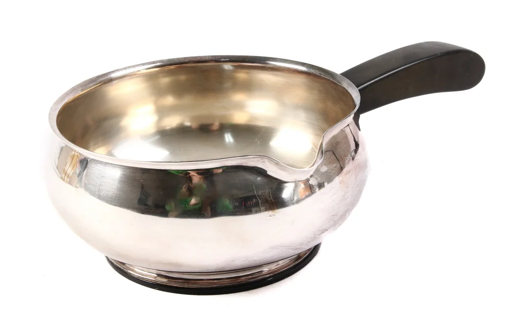 Frantz Hingelberg. Sterling silver saucepan. — Silver, bronze, copper and pewter/Hollowware — Lauritz