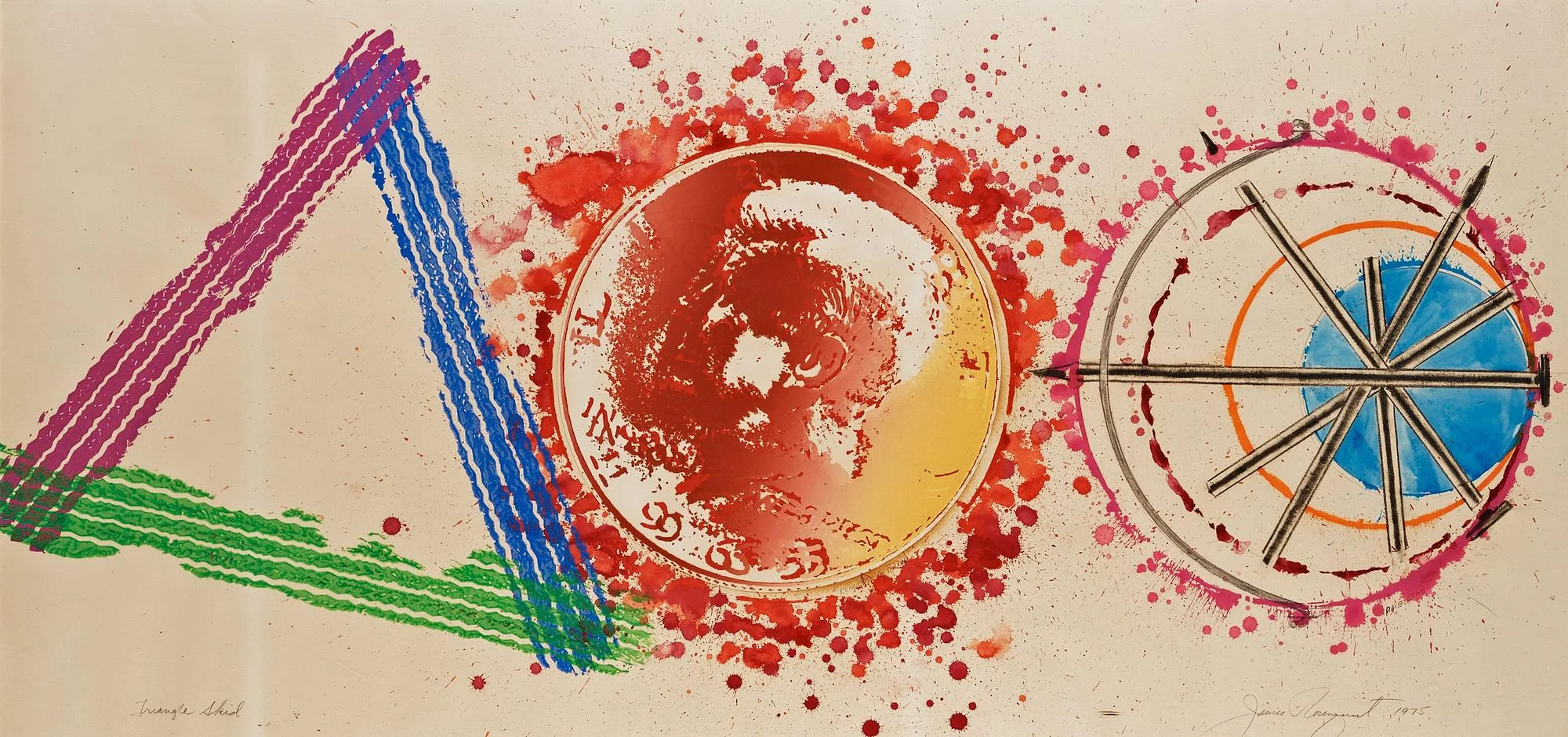 James Rosenquist, "Triangle Skid (the Assassination of President Kennedy)". — Bukowskis