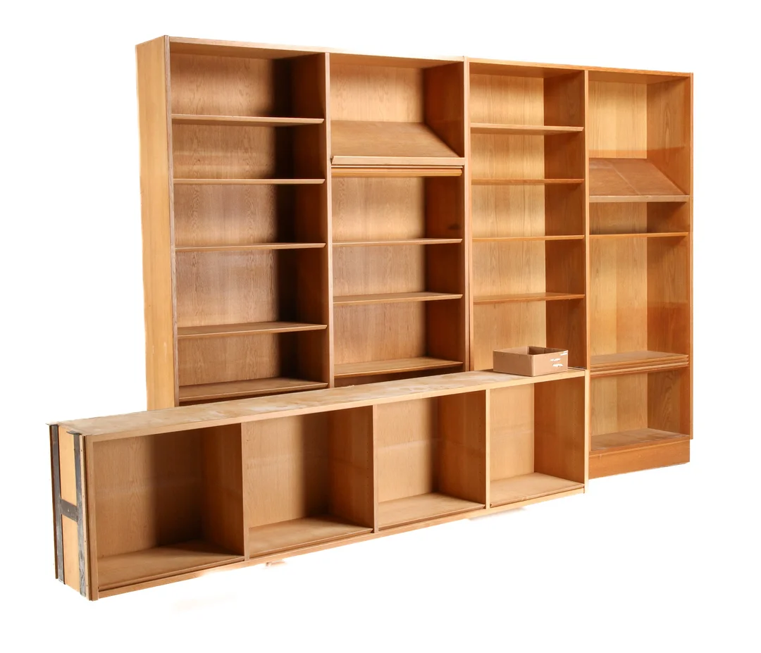 Aage Hundevad. Bookshelves / bookshelf wall, oak (3) — Furniture/Shelving — Lauritz