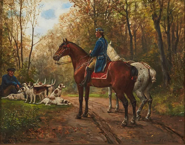 Arbo, Peter Nicolai — På jakt, 1880