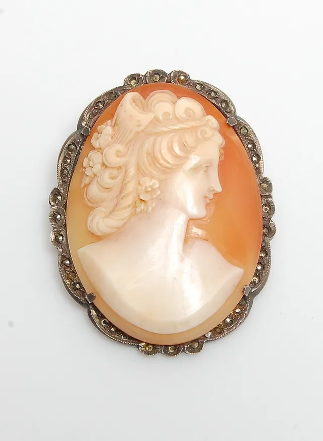 CAMÈ, brosch, silver, 18-1900-tal.