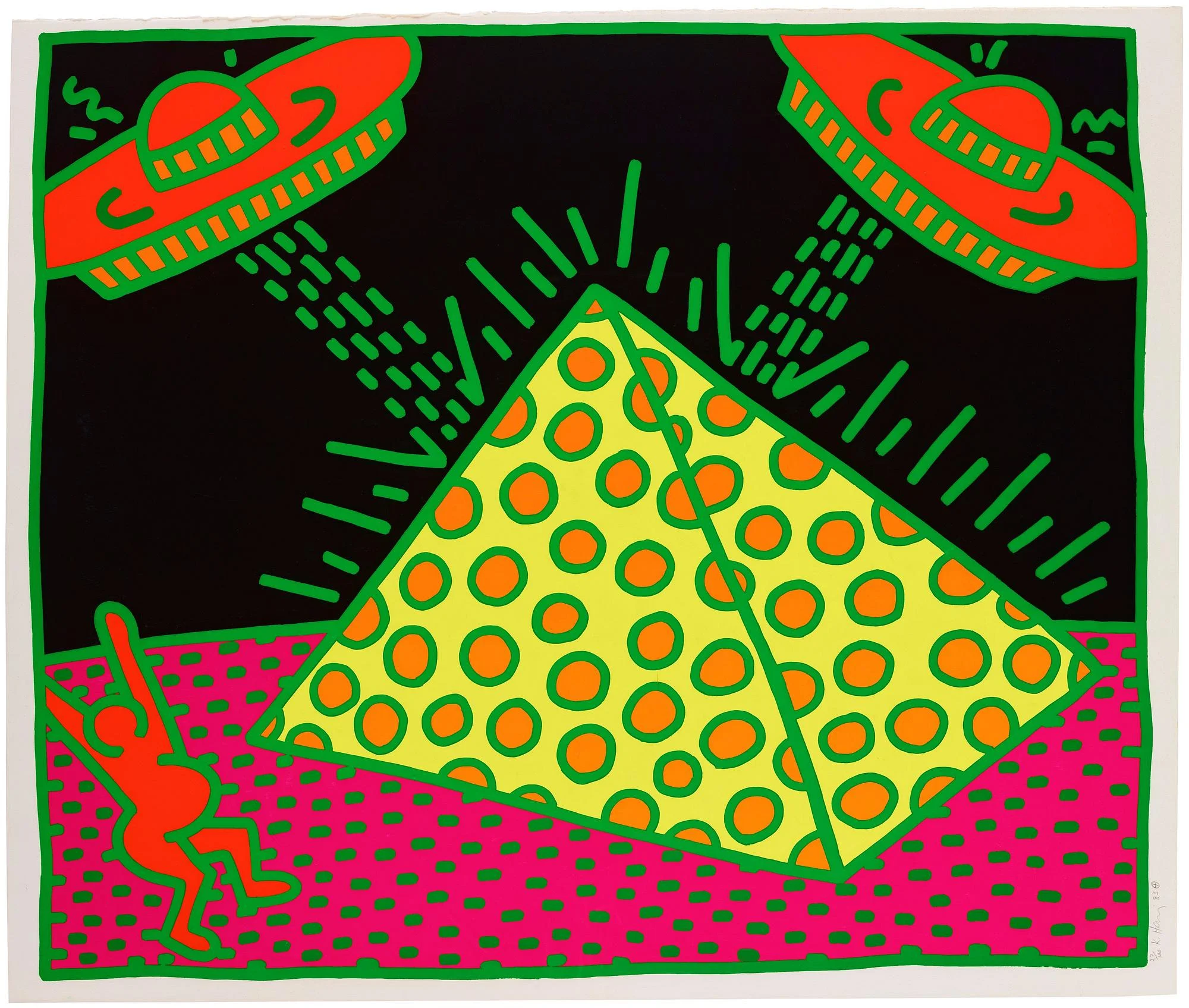 Keith Haring, ”The Fertility Suite: one plate”. — Bukowskis