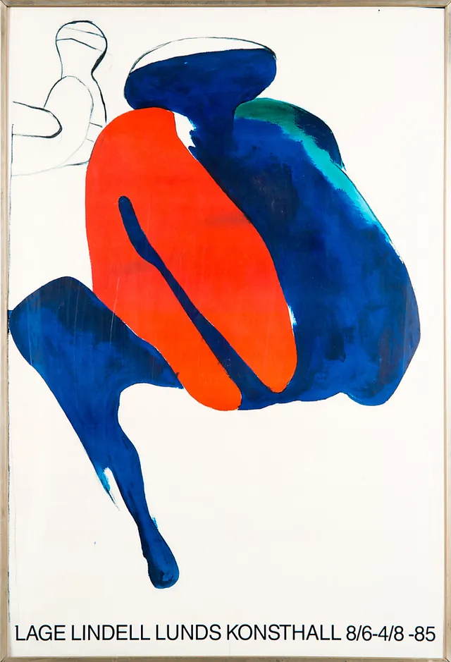 UTSTÄLLNINGSAFFISCH, Lage Lindell, Lunds konsthall.