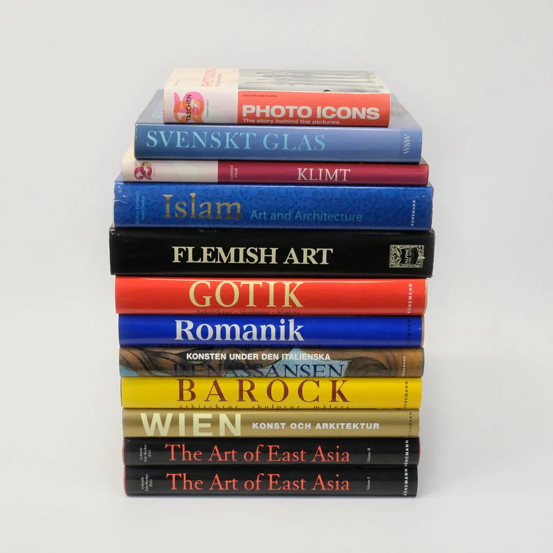 KONSTLITTERATUR, TOLV DELAR. — Books — Björnssons Auktionskammare