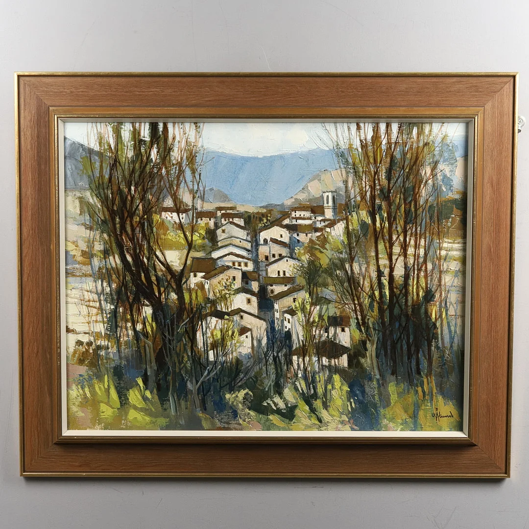 ULF ÅLUND. Olja på duk, "Tárbena Spanien", signerad. — Paintings — Örebro Stadsauktioner
