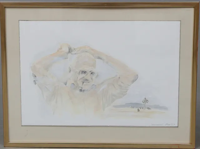 HENRY GUSTAFSSON. Akvarell, signerad Henry G, samt daterad -80.