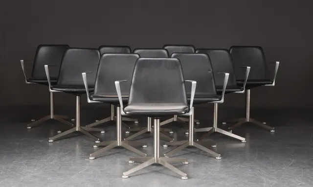 Paul Leroy for Paustian. Model Spinal 44. 10 armchairs (10)