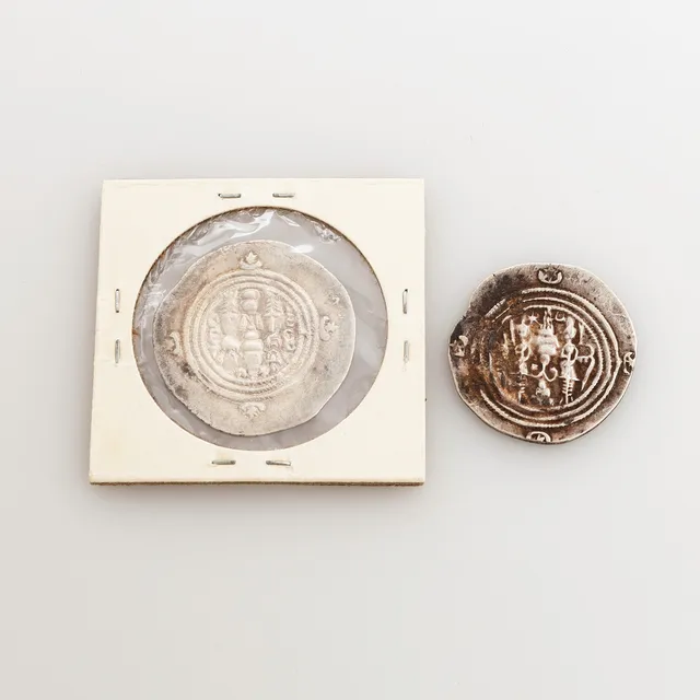 MYNT, 2 st, silver, Persien, 700-tal.