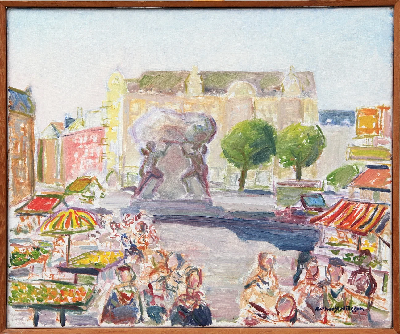 ARTHUR Y NILSSON. OLJA, på duk, signerad. — Paintings — Kalmar Auktionsverk