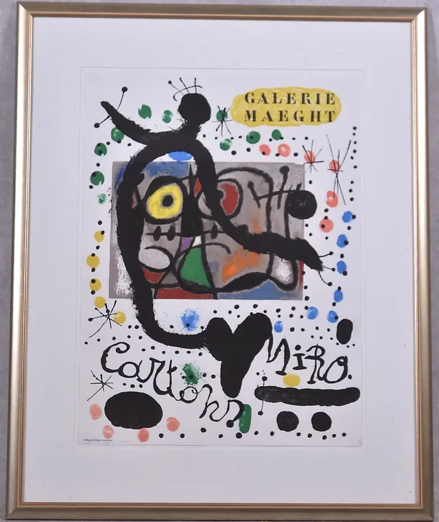 JOAN MIRÓ. 1893-1983 tryck efter.