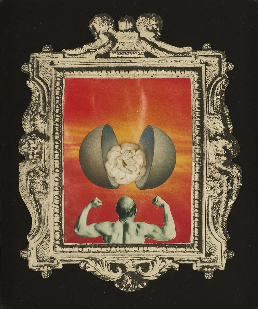 PHILIPPE COLLAGE (FRANKRIKE, 1943-2007). "Lèspace me ment" signerad och daterad a tergo -70, mixed media/collage på papper. — Other — Crafoord Auktioner Stockholm