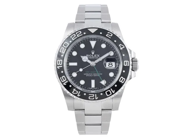 ROLEX, Oyster Perpetual Date, GMT-Master II, Chronometer, Ref nr. 116710LN, Serie nr. 25Z07275, Cal 3186, Verk nr. 082S2488, Boett nr. 2350, herrur, 40 mm, stål, automatisk, safirglas, datum, 24-timmarsvisning, svart keramisk vridring (Cerachrom), Oysterlocklänk, viklås, Ref nr. 78200-2AA/H8A+2FV, cert, november 2018, box, ytterkartong.