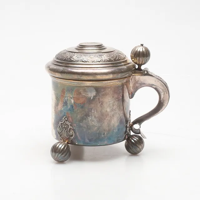 STOP, silver, GAB, Stockholm 1936, vikt ca. 458,5 gram.