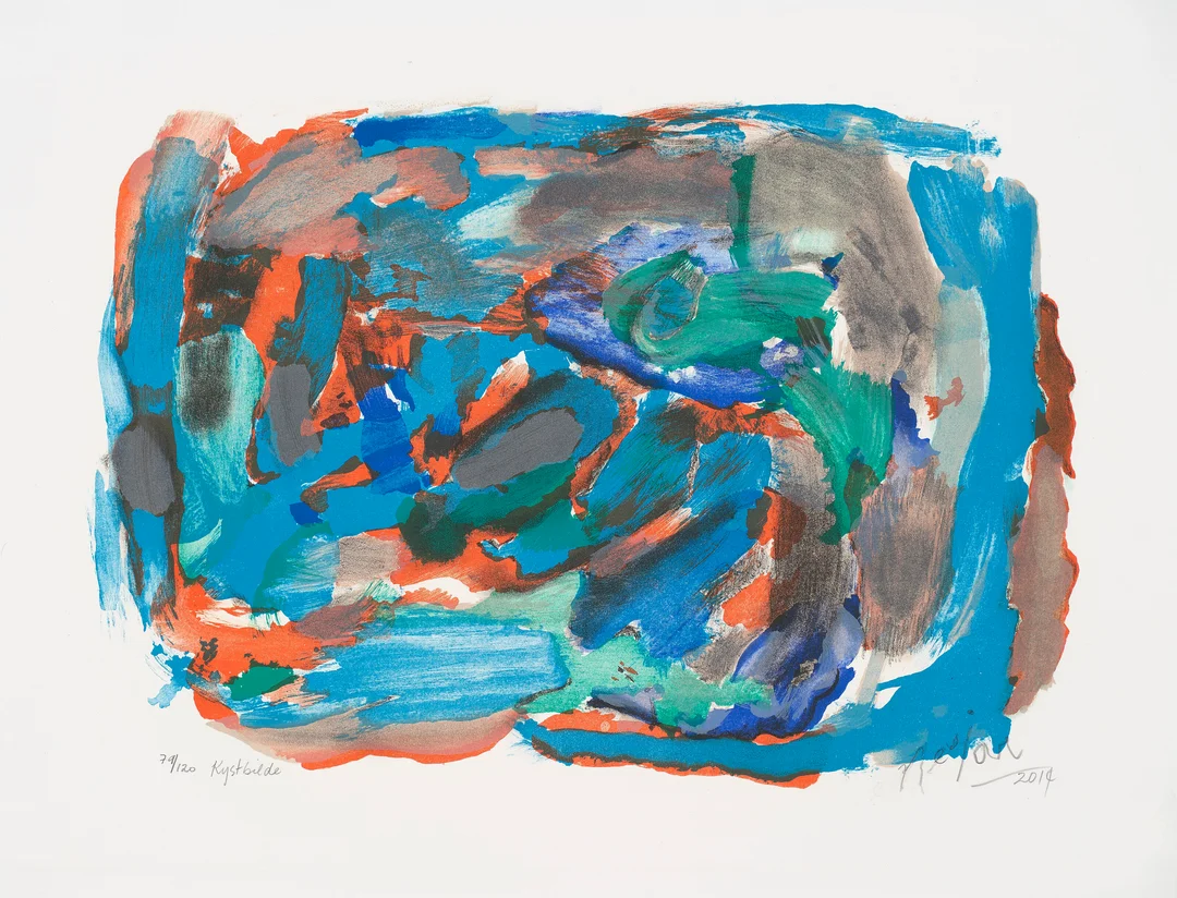 Nesjar, Carl — "Kystbilde" 2014 — Kunst/Grafikk — Blomqvist