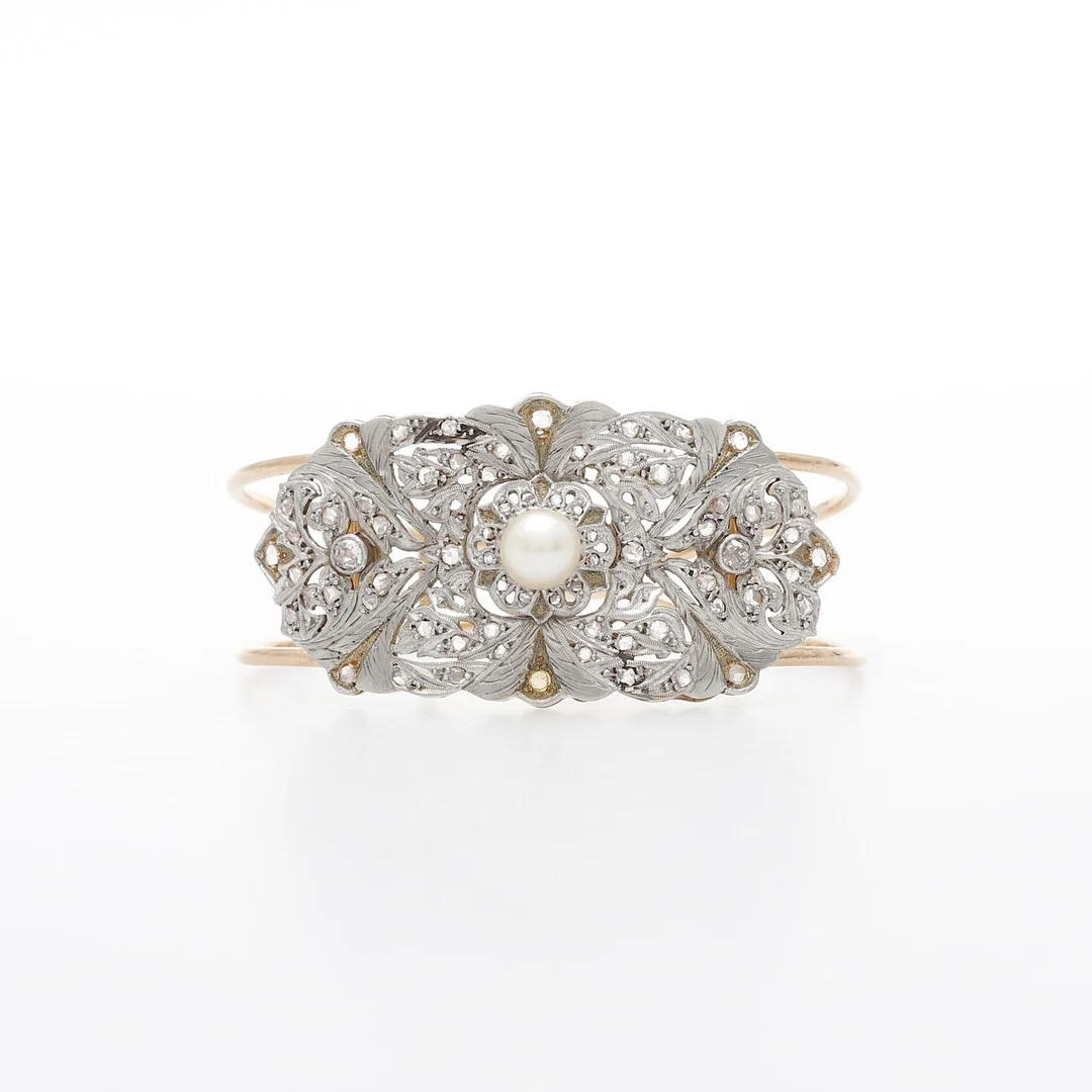 Diamonds and pearls bracelet, first third of the 20th Century. — Bracelets — Balclis
