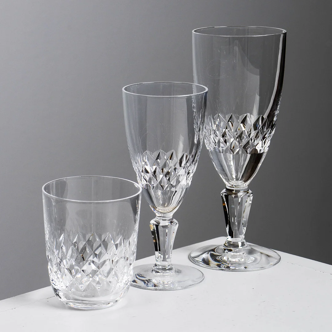 FRITZ KALLENBERG. Glasservis för 6 personer, "Cecil", Kosta, 1900-talets andra del. — Tableware — Formstad Auktioner
