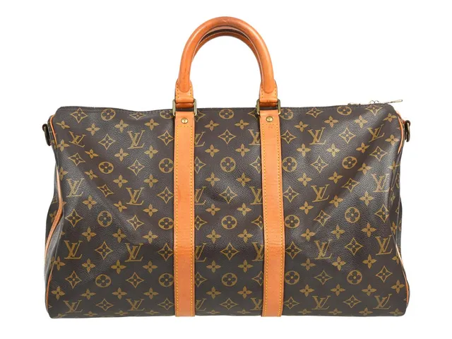 LOUIS VUITTON, VÄSKA, Keepall Bandouliere 45, Monogram Canvas, guldfärgade beslag, 45x20,5x27 cm, märkt FC 893, år 1989, avtagbar axelrem. Good Condition.