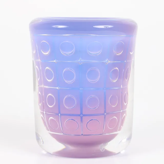 JAN JOHANSSON. Vas, glas med arielteknik, Orrefors, signerad 1974.