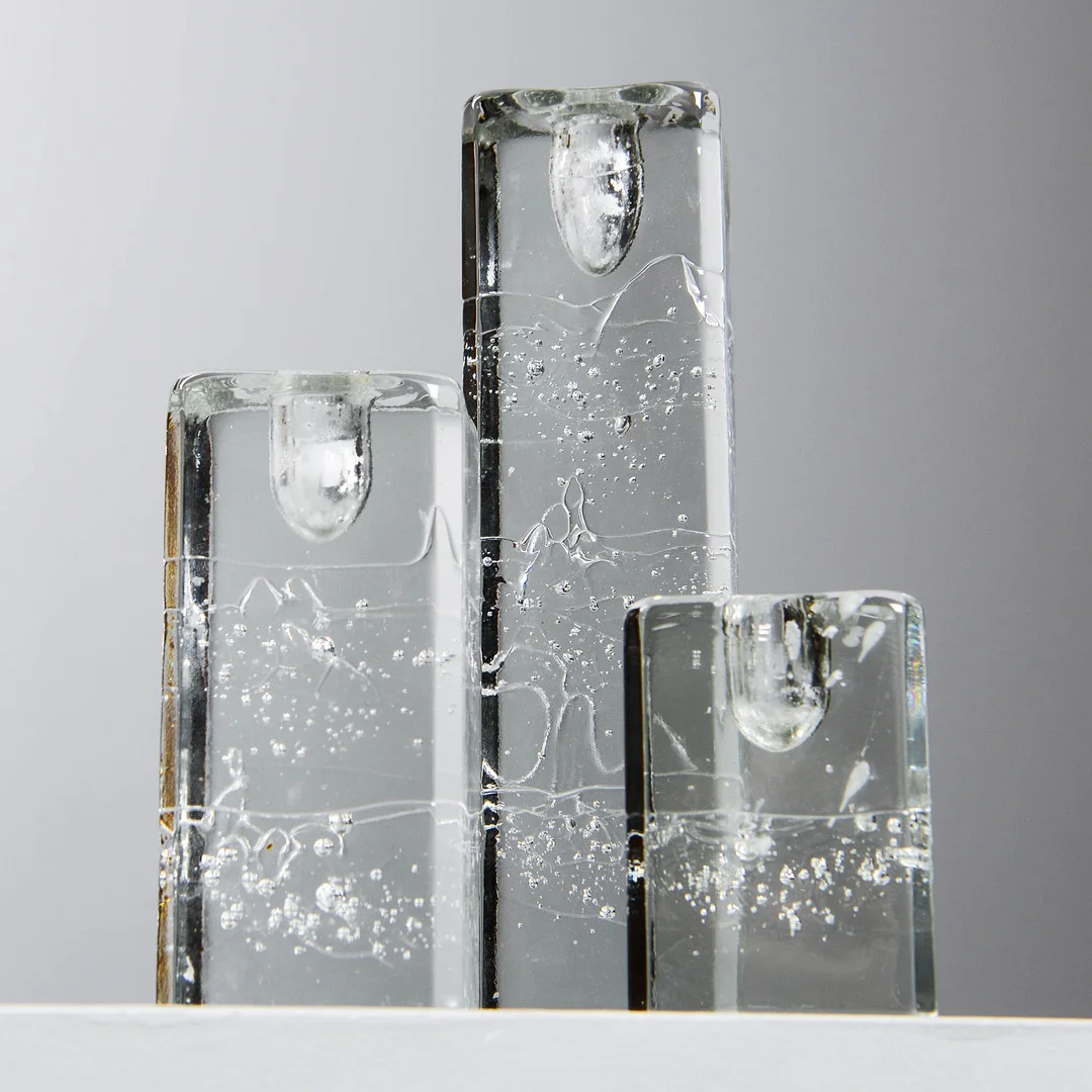 TIMO SARPANEVA. Ljusstakar, "Arkipelago", 3 st, Iittala, Finland. — Candlesticks — Formstad Auktioner