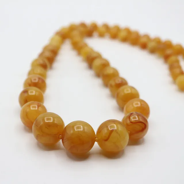 COLLIER BAKELIT BUTTERSCOTCH DESIGN 30ER.