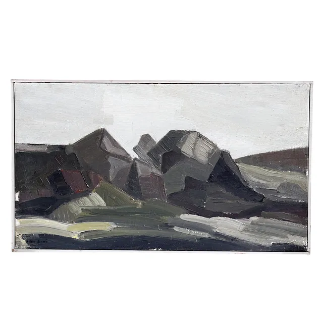 ALLAN ERWÖ. "Vid Hovs Hallar", olja på duk, signerad, 1950-tal.