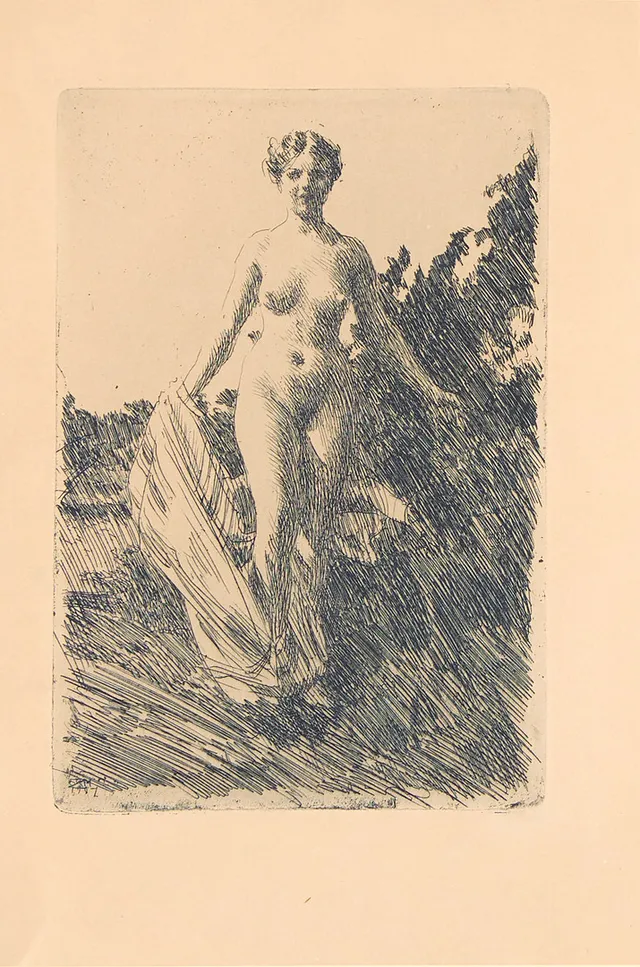 ANDERS ZORN. ”Sommar”.