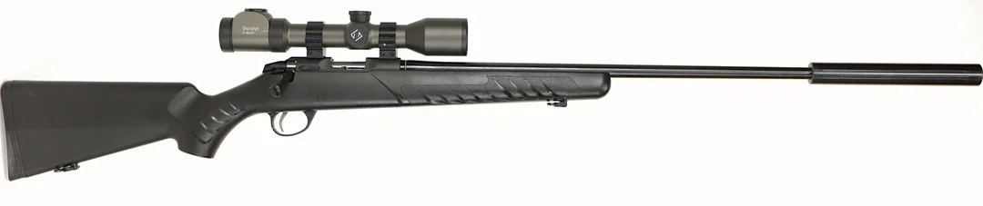 KULGEVÄR MED EXTRA PIPA OCH LJUDDÄMPARE, fabrikat Sako, modell Quad, kaliber .22lr & .22WMR, tillv.nr 732763, se-nr SE2193391. — Rifles — Walter Borg