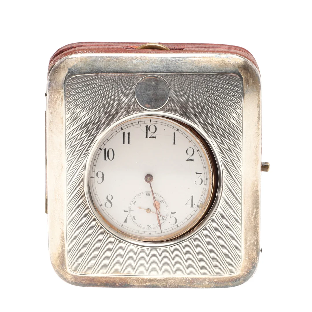 A GOLD PLATED OPEN FACED POCKET WATCH. — Pocket & Stop Watches — Lawrences Auctioneers