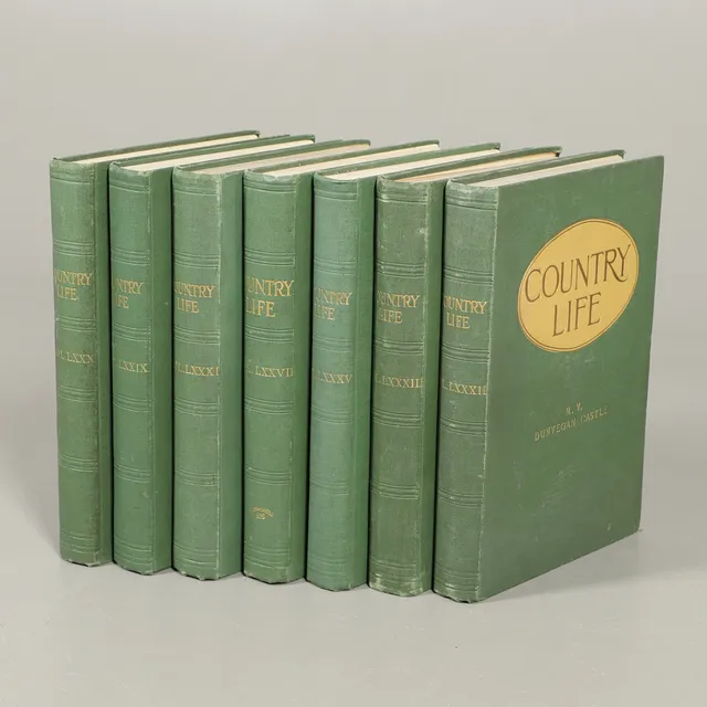 COUNTRY LIFE ILLUSTRATED, THE JOURNAL FOR ALL INTERESTED IN COUNTRY LIFE AND COUNTRY PURSUITS, 7 VOLUMES, 1935-38.