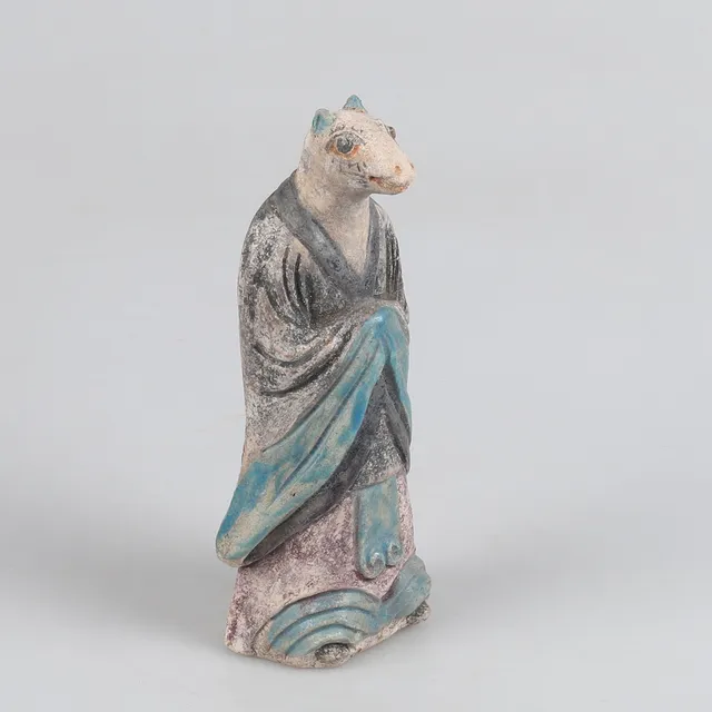 GRAVFIGUR i terracotta, Ming dynastin, (1368-1644), Kina.