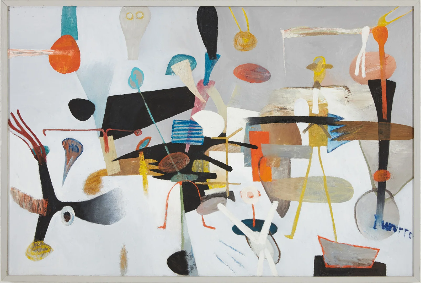 PONTUS CARLE. Komposition, olja på duk, signerad och daterad 09. — Paintings — Stockholms Auktionsverk Magasin 5