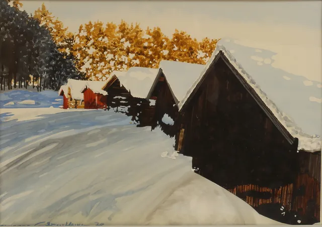 GÖRAN HAHNE. Blandteknik, signerad 78.