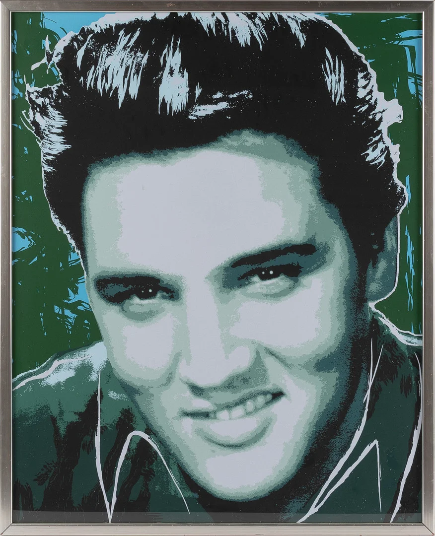 TOM MOORE. Elvis, Silkscreentryck. — Engravings & Prints — Stockholms Auktionsverk Helsingborg
