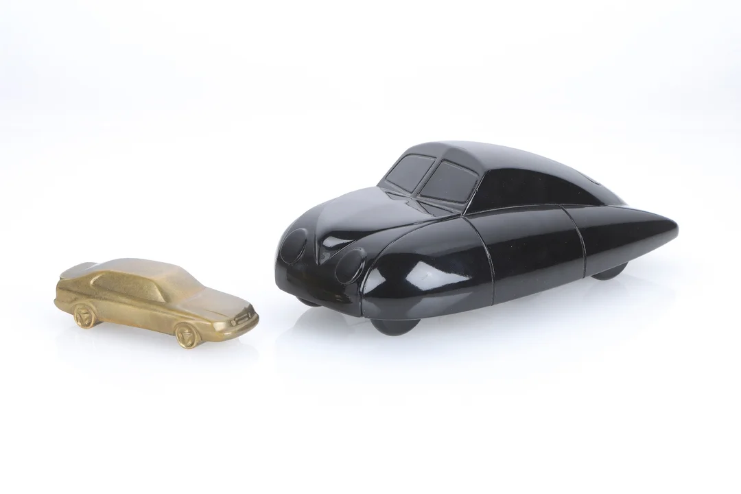 Ulf Hanses. Model car, 'Ursaab' from Playsam m.fl. (2) — Hobby and collectibles/Toys — Lauritz