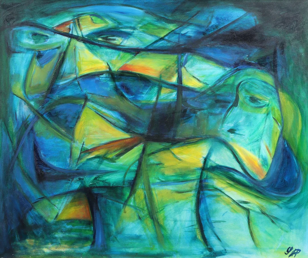 Ubekendt kunstner. Komposition — Paintings and sculptures/Other pictorial art and sculptures — Lauritz