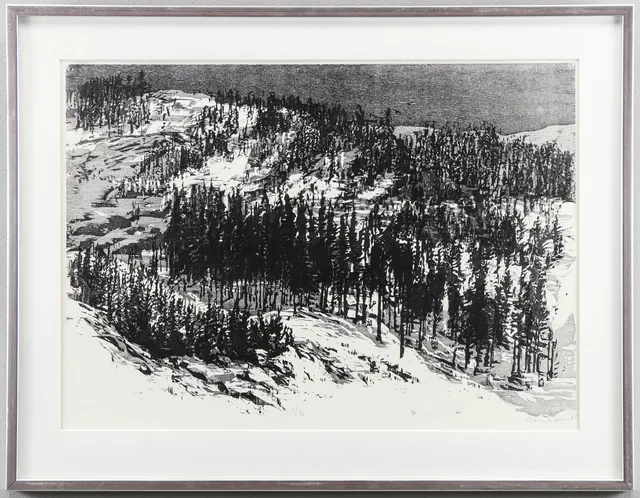 LARS LERIN. Vinterlandskap.