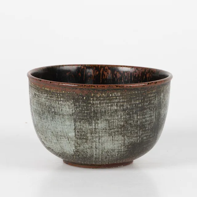 STIG LINDBERG. Skål, glaserat stengods, Gustavsberg studio.