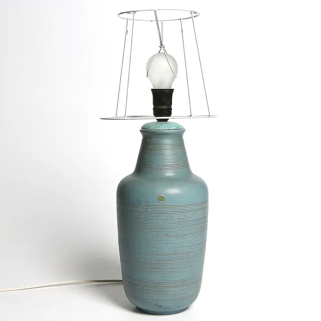 BORDSLAMPA, stengods, Ewald Dahlskog, Bo Fajans, Gävle.