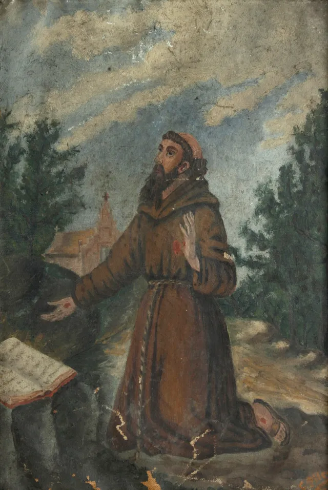 ESCUELA ESPAÑOLA SIGLO XVIII. SAN FRANCISCO, óleo sobre lienzo.