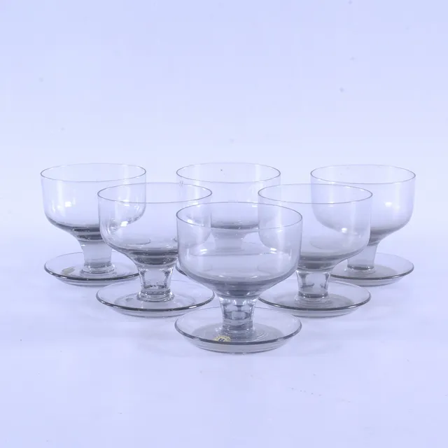 DESERTSKÅLAR, 6 st, glas, Reijmyre.