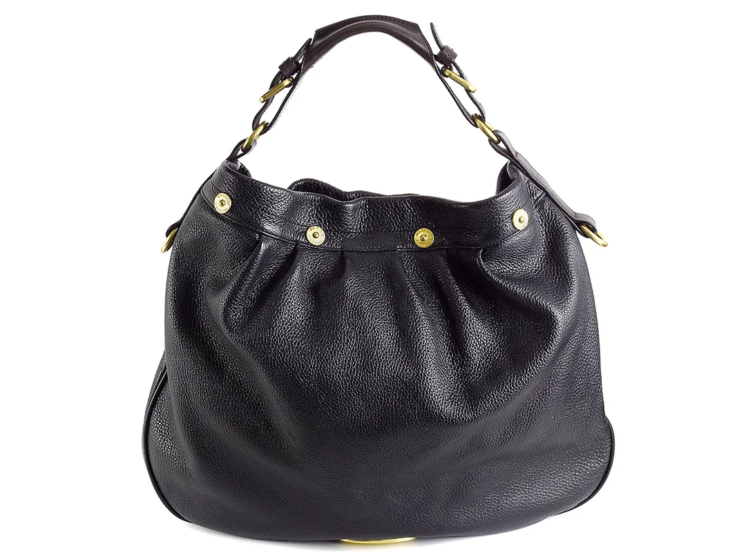VÄSKA, MULBERRY, Hobo, svart läder, mässingsfärgade detaljer, 45x40x10cm, dustbag. — Accessoarer/Väskor — Kaplans