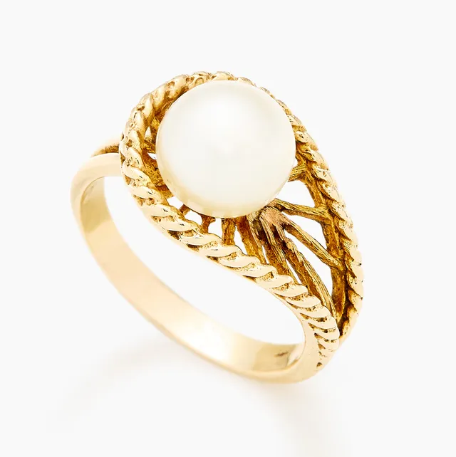 Ring med en kulturperle — Ring med en kulturperle