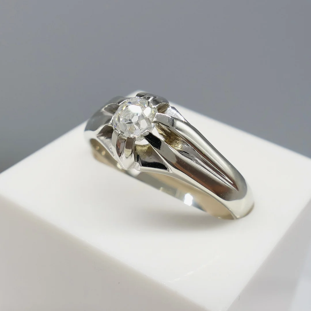 OLD-CUT DIAMOND solitaire ring. — Rings — Rumsey’s Auctioneers