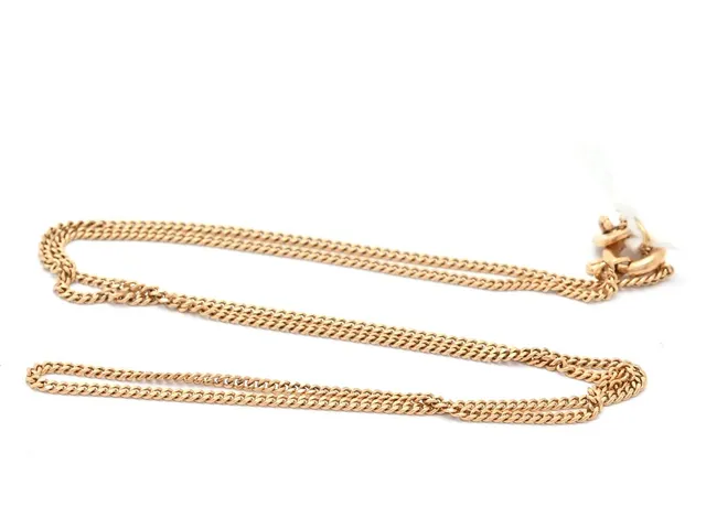 Kedja Pansar 18K 2,2g längd: 36cm bredd: 1mm, springlås