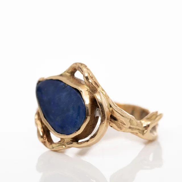 RING, 14K guld, Opal.