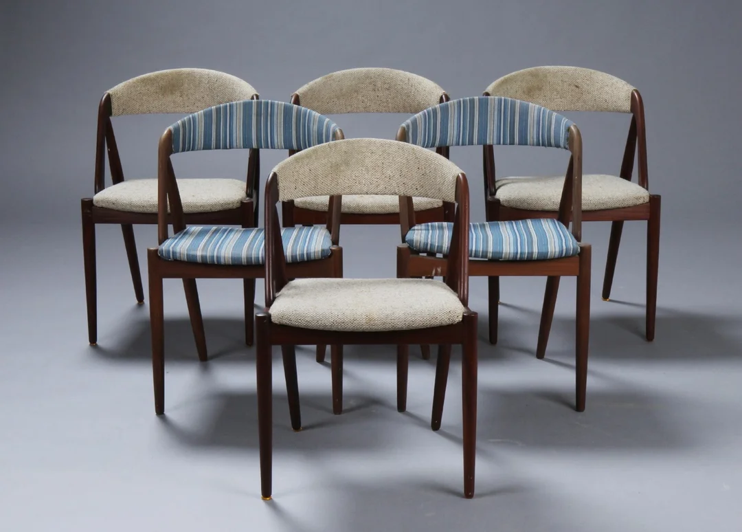 Kai Kristiansen. Spisestole / armstole, model 31. (6) — Furniture/Chairs — Lauritz