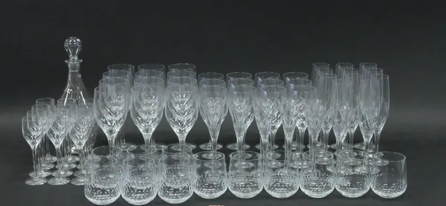 NILS LANDBERG. ORREFORS, GLASSERVIS PRELUDE, 71 DELAR.