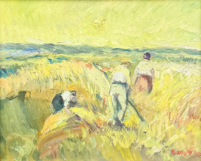 NICOLAI COSTER. OLJA PÅ DUK, signerad, 1900-tal.